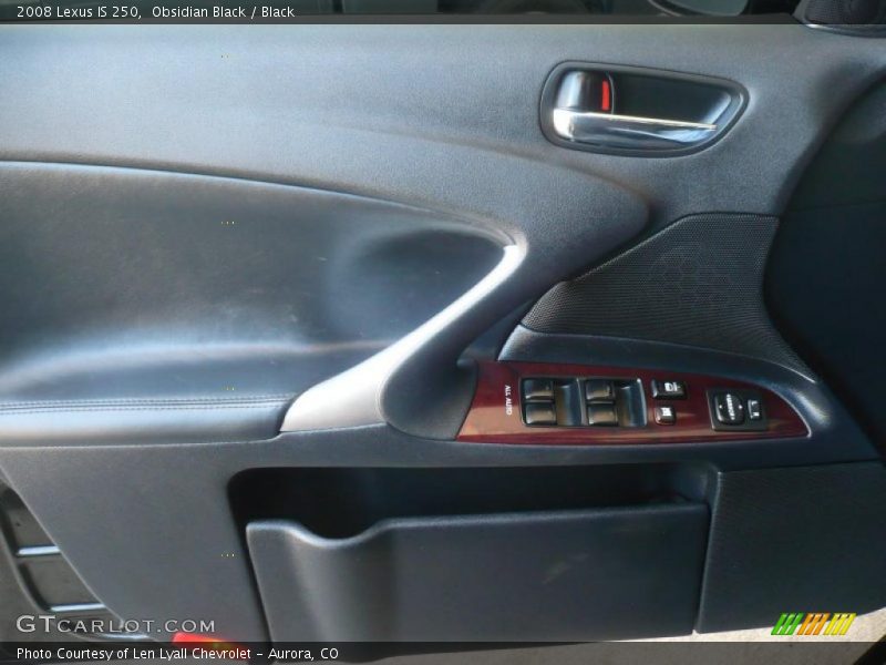 Obsidian Black / Black 2008 Lexus IS 250