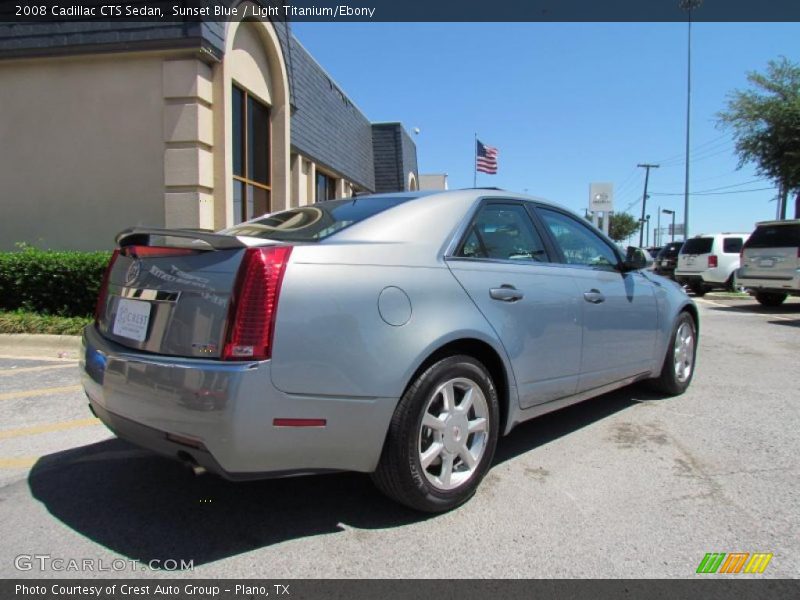 Sunset Blue / Light Titanium/Ebony 2008 Cadillac CTS Sedan