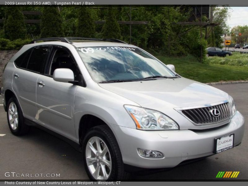 Tungsten Pearl / Black 2009 Lexus RX 350 AWD