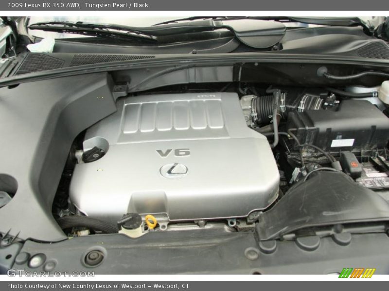 Tungsten Pearl / Black 2009 Lexus RX 350 AWD