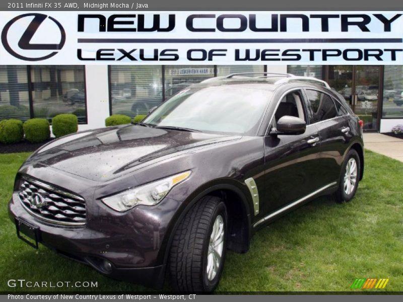 Midnight Mocha / Java 2011 Infiniti FX 35 AWD