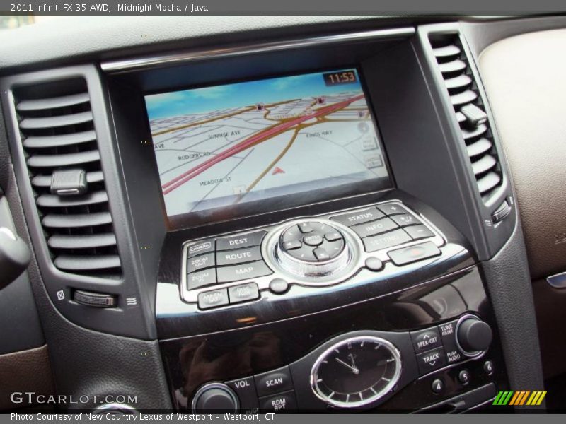 Navigation of 2011 FX 35 AWD