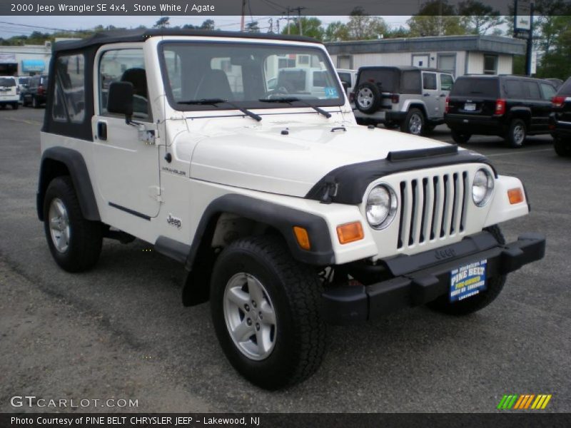 Stone White / Agate 2000 Jeep Wrangler SE 4x4