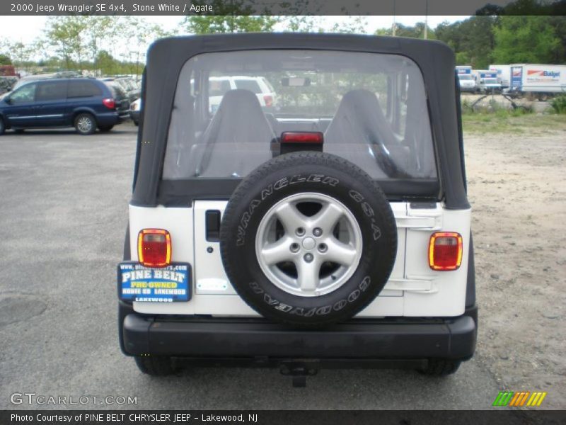 Stone White / Agate 2000 Jeep Wrangler SE 4x4