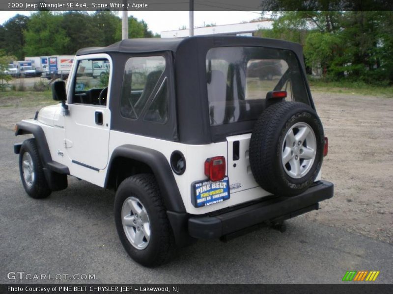 Stone White / Agate 2000 Jeep Wrangler SE 4x4