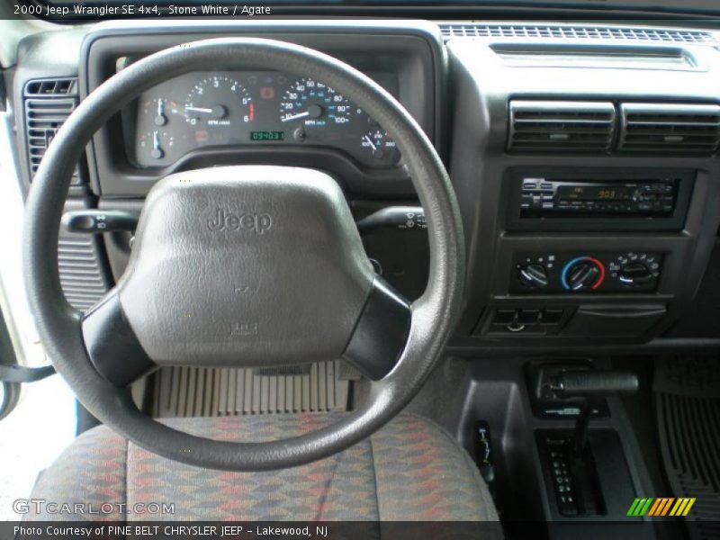  2000 Wrangler SE 4x4 Agate Interior