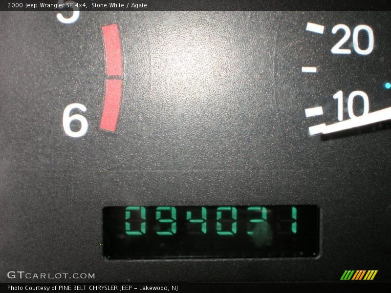 Stone White / Agate 2000 Jeep Wrangler SE 4x4