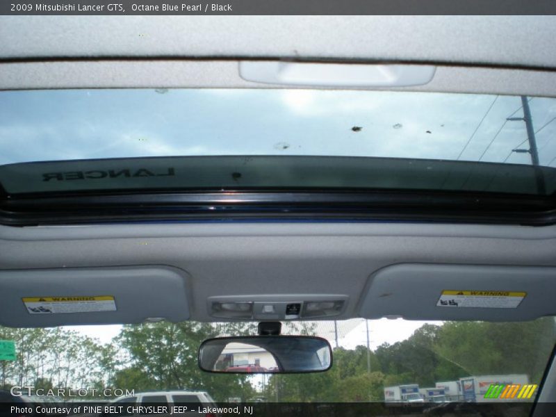 Octane Blue Pearl / Black 2009 Mitsubishi Lancer GTS