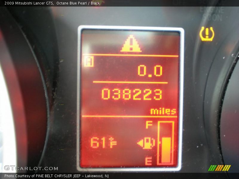 Octane Blue Pearl / Black 2009 Mitsubishi Lancer GTS
