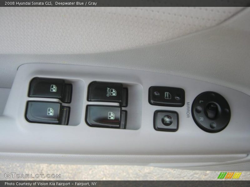 Deepwater Blue / Gray 2008 Hyundai Sonata GLS