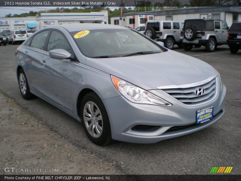 Iridescent Silver Blue Metallic / Gray 2011 Hyundai Sonata GLS