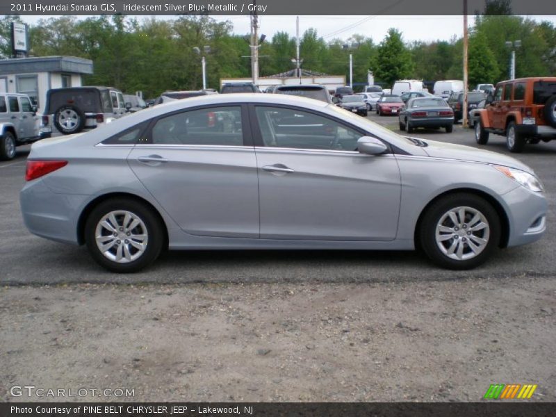 Iridescent Silver Blue Metallic / Gray 2011 Hyundai Sonata GLS
