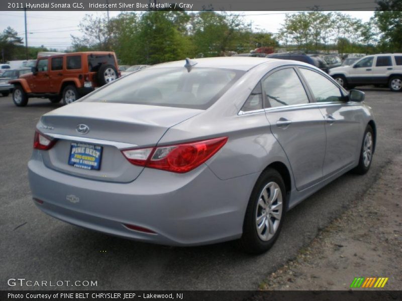 Iridescent Silver Blue Metallic / Gray 2011 Hyundai Sonata GLS