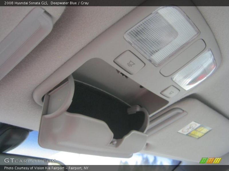 Deepwater Blue / Gray 2008 Hyundai Sonata GLS