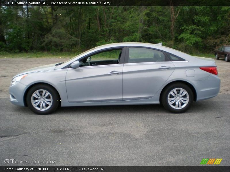 Iridescent Silver Blue Metallic / Gray 2011 Hyundai Sonata GLS