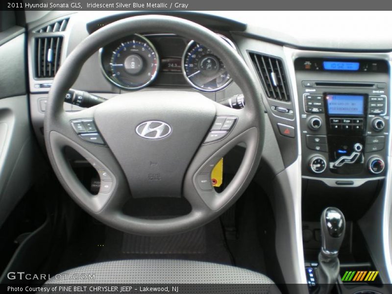 Iridescent Silver Blue Metallic / Gray 2011 Hyundai Sonata GLS