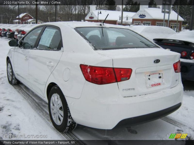 Clear White / Coffee 2010 Kia Forte EX