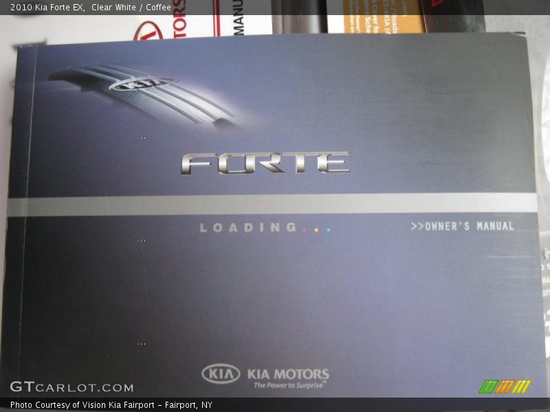 Clear White / Coffee 2010 Kia Forte EX
