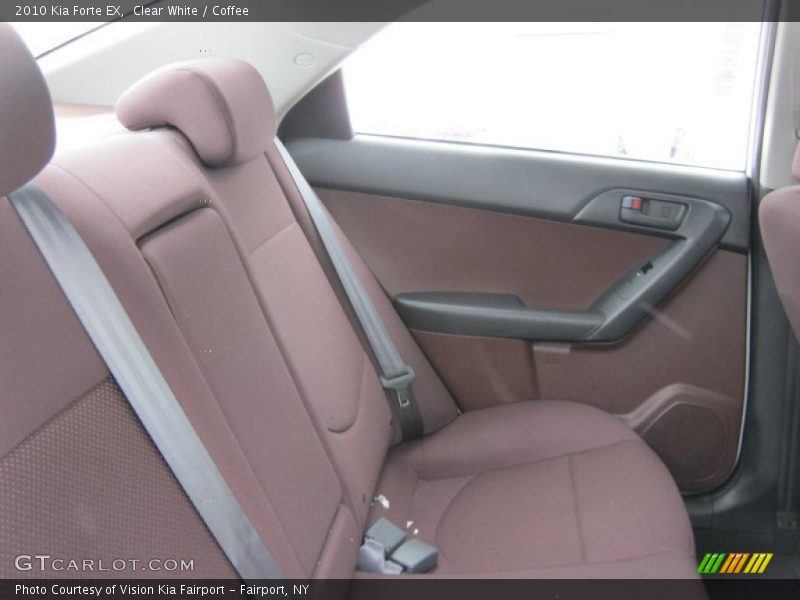 Clear White / Coffee 2010 Kia Forte EX