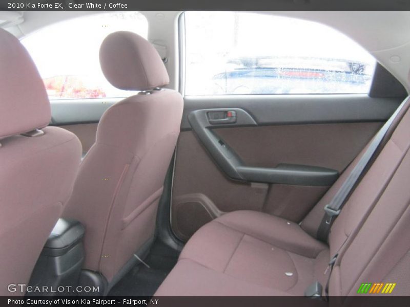 Clear White / Coffee 2010 Kia Forte EX