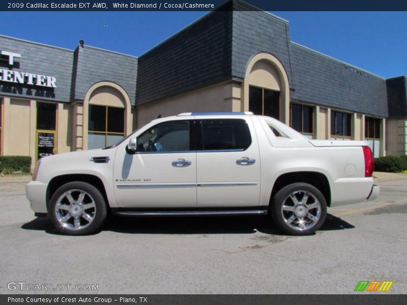 White Diamond / Cocoa/Cashmere 2009 Cadillac Escalade EXT AWD