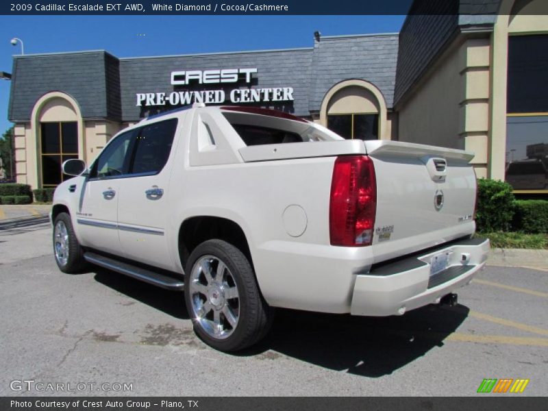 White Diamond / Cocoa/Cashmere 2009 Cadillac Escalade EXT AWD