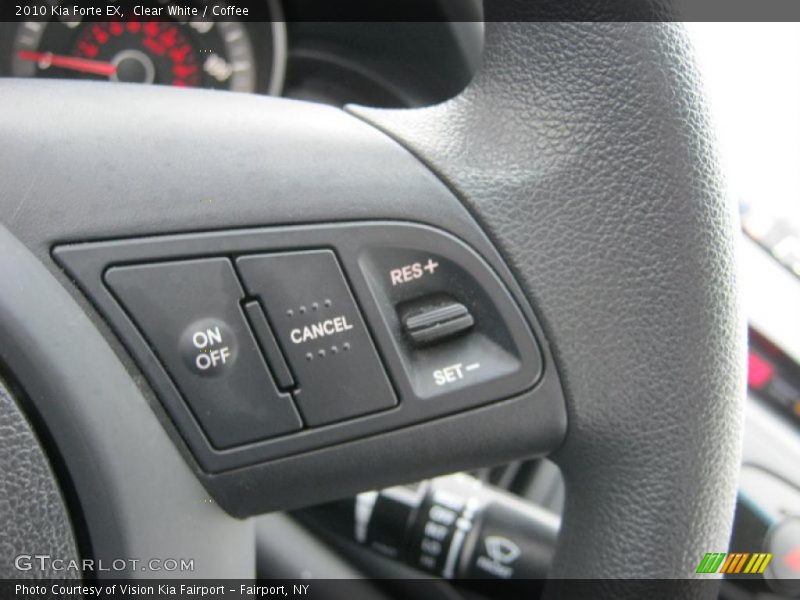 Clear White / Coffee 2010 Kia Forte EX
