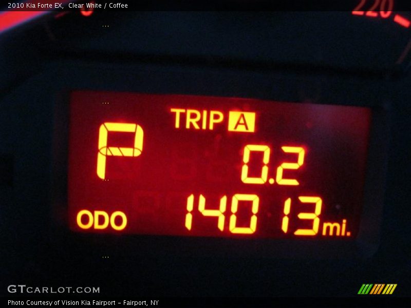 Clear White / Coffee 2010 Kia Forte EX