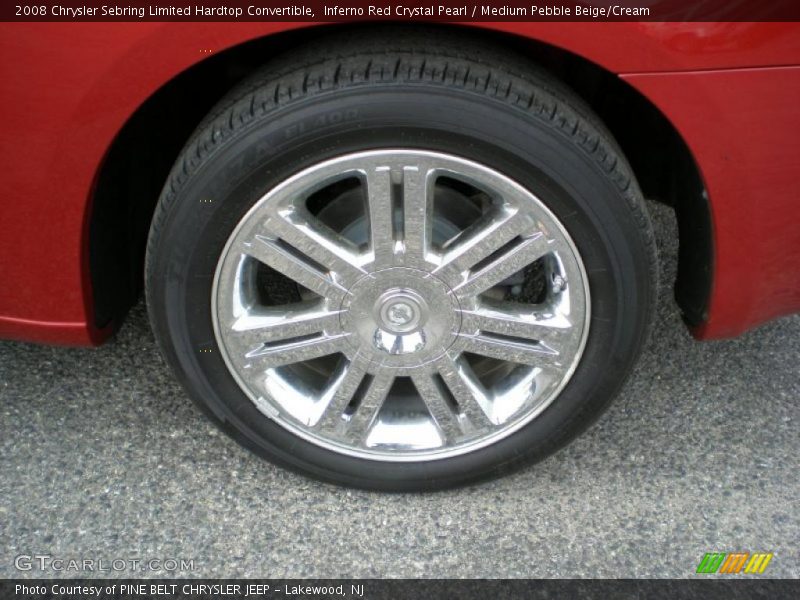 Inferno Red Crystal Pearl / Medium Pebble Beige/Cream 2008 Chrysler Sebring Limited Hardtop Convertible