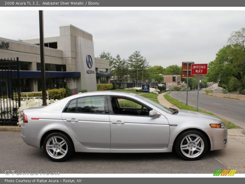 Alabaster Silver Metallic / Ebony 2008 Acura TL 3.2
