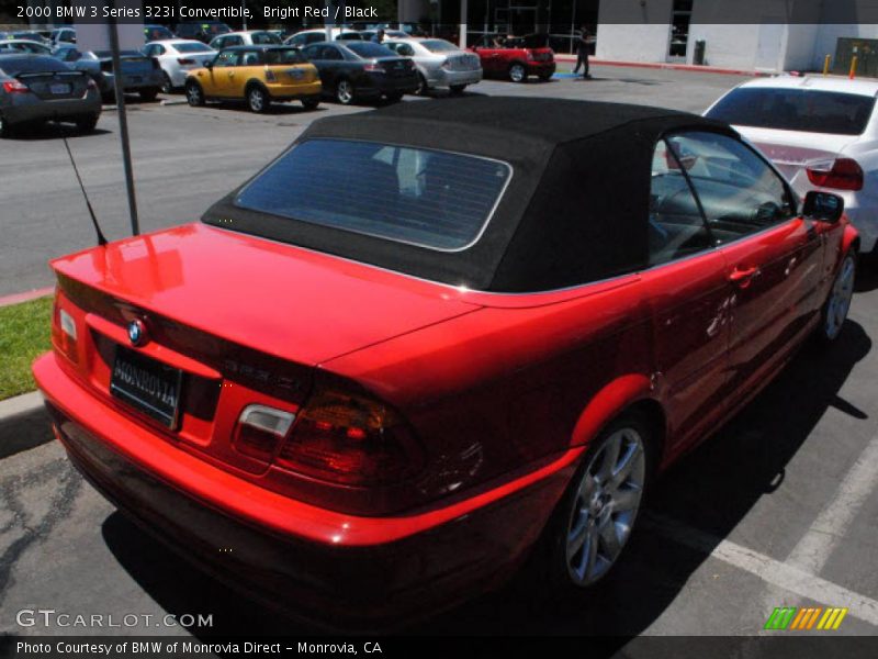 Bright Red / Black 2000 BMW 3 Series 323i Convertible