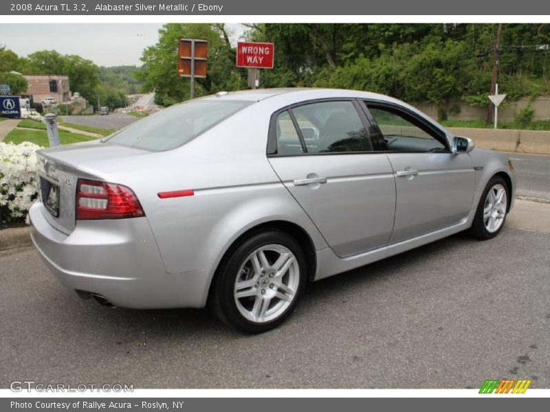 Alabaster Silver Metallic / Ebony 2008 Acura TL 3.2