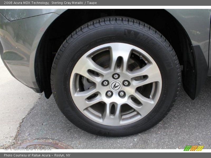 Sterling Gray Metallic / Taupe 2008 Acura MDX Technology