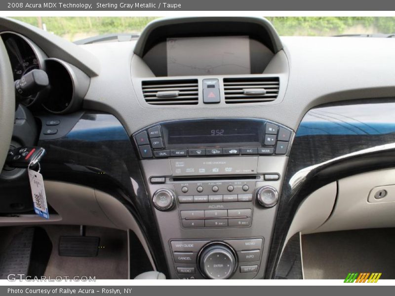 Sterling Gray Metallic / Taupe 2008 Acura MDX Technology