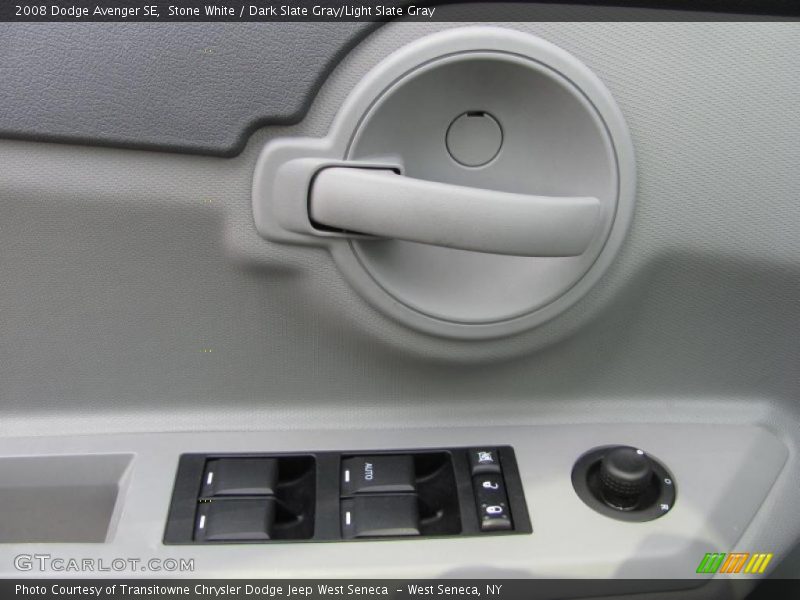 Stone White / Dark Slate Gray/Light Slate Gray 2008 Dodge Avenger SE