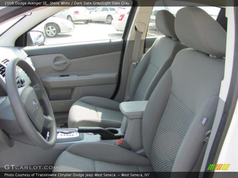Stone White / Dark Slate Gray/Light Slate Gray 2008 Dodge Avenger SE