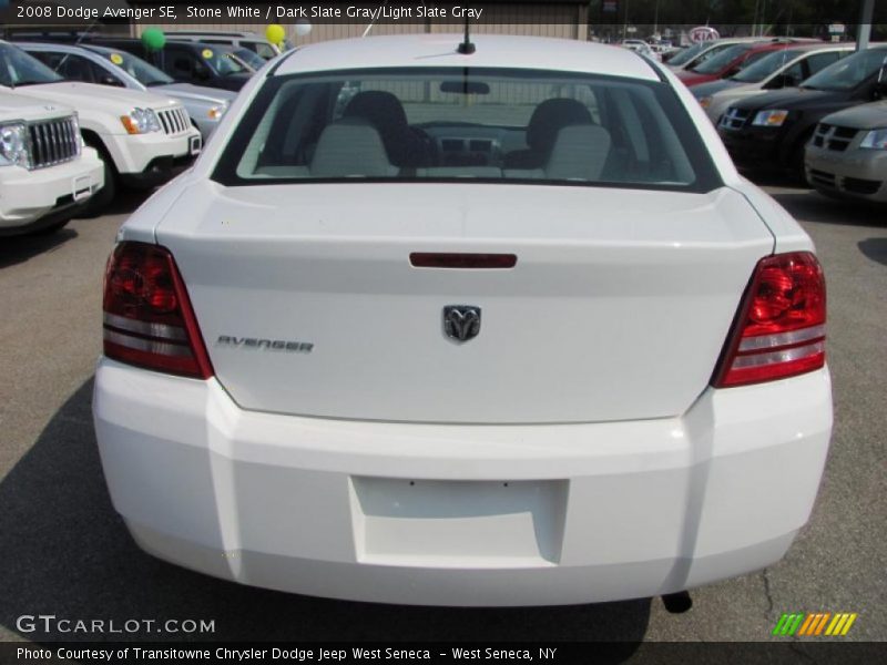 Stone White / Dark Slate Gray/Light Slate Gray 2008 Dodge Avenger SE