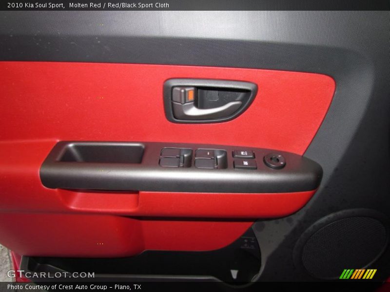 Molten Red / Red/Black Sport Cloth 2010 Kia Soul Sport