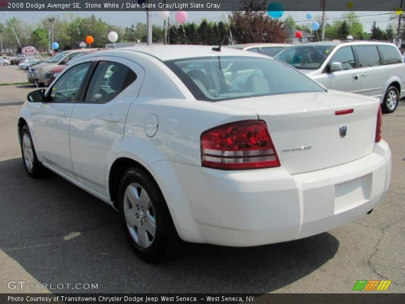 Stone White / Dark Slate Gray/Light Slate Gray 2008 Dodge Avenger SE