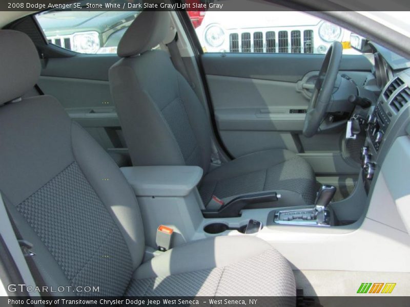 Stone White / Dark Slate Gray/Light Slate Gray 2008 Dodge Avenger SE