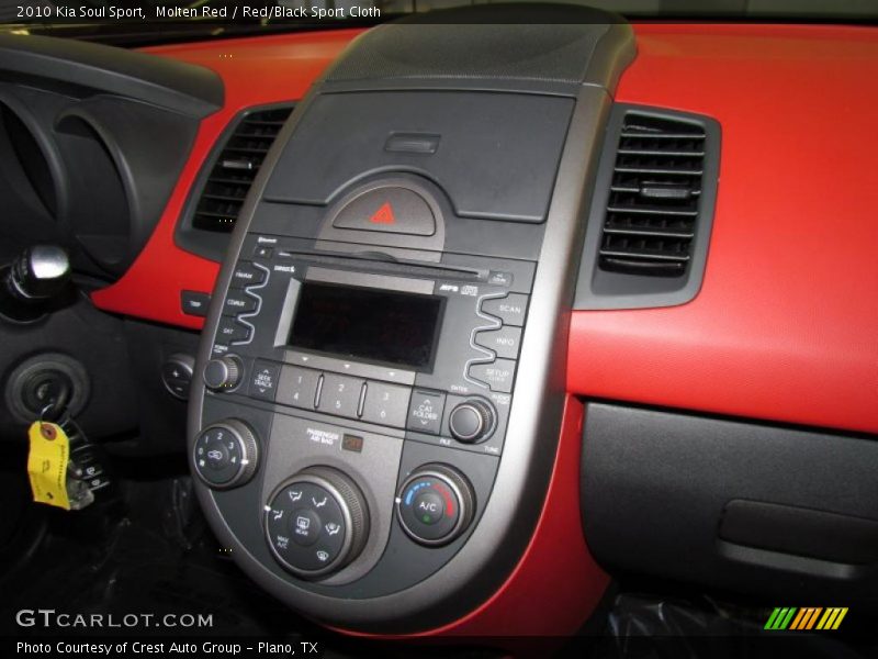 Molten Red / Red/Black Sport Cloth 2010 Kia Soul Sport