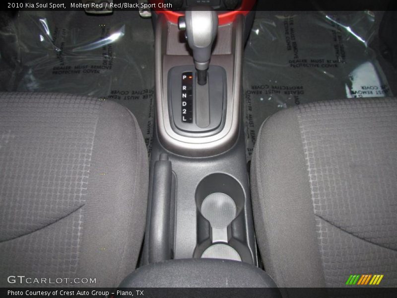 Molten Red / Red/Black Sport Cloth 2010 Kia Soul Sport