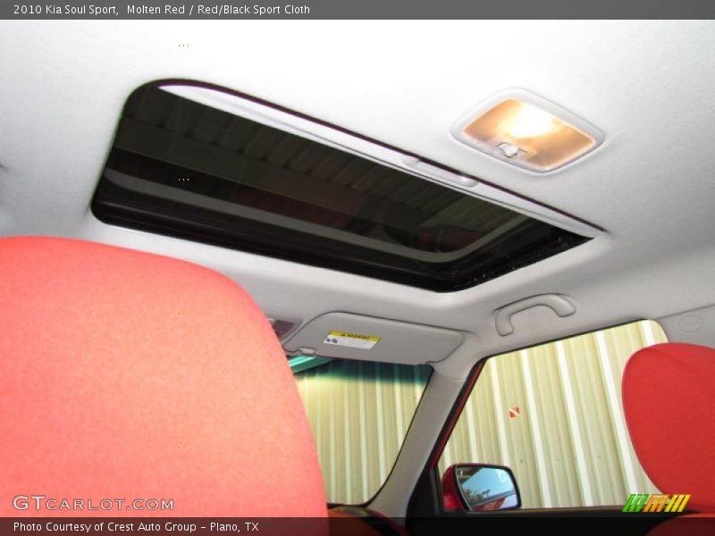 Molten Red / Red/Black Sport Cloth 2010 Kia Soul Sport