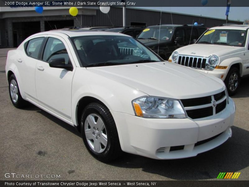 Stone White / Dark Slate Gray/Light Slate Gray 2008 Dodge Avenger SE
