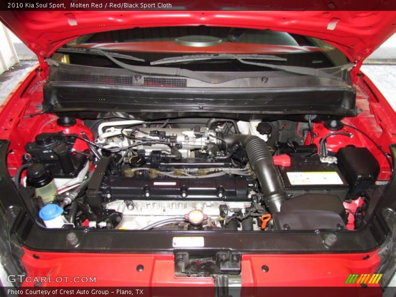 Molten Red / Red/Black Sport Cloth 2010 Kia Soul Sport
