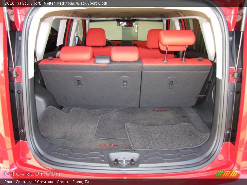 Molten Red / Red/Black Sport Cloth 2010 Kia Soul Sport