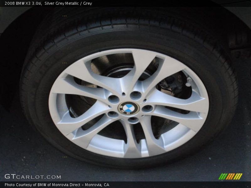 Silver Grey Metallic / Grey 2008 BMW X3 3.0si