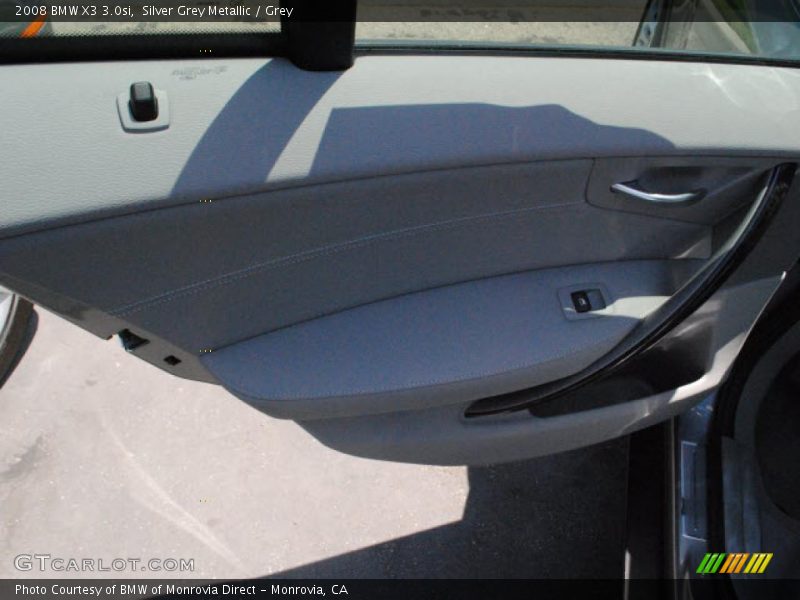 Silver Grey Metallic / Grey 2008 BMW X3 3.0si