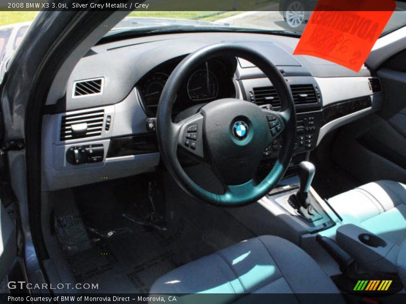 Silver Grey Metallic / Grey 2008 BMW X3 3.0si