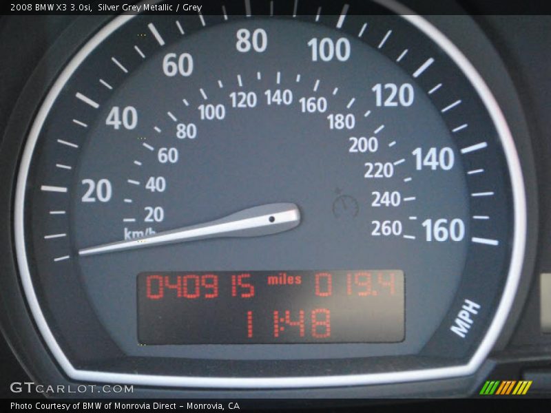 Silver Grey Metallic / Grey 2008 BMW X3 3.0si